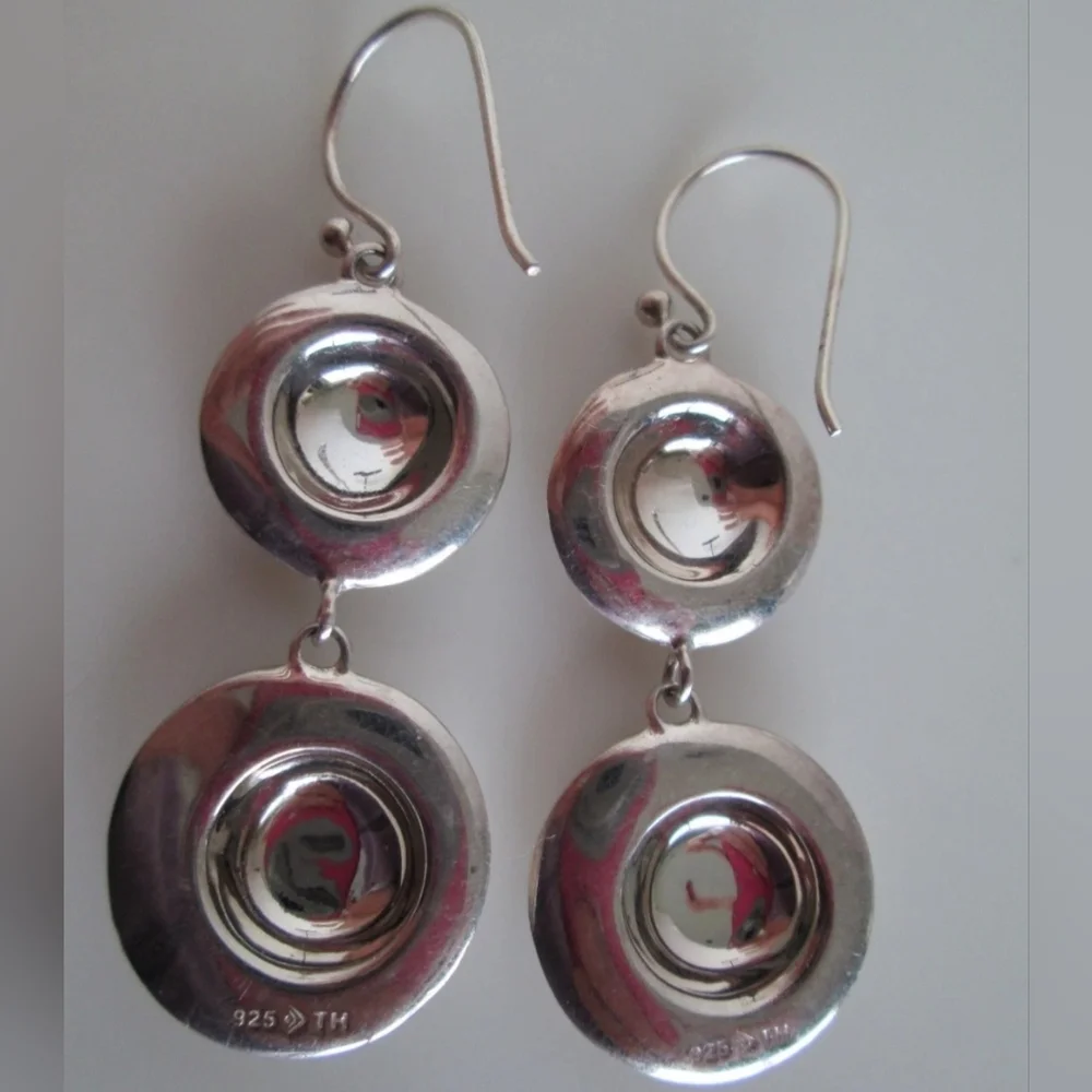 Rare Silpada 925 Sterling Silver Retro Revival Earrings W3375
